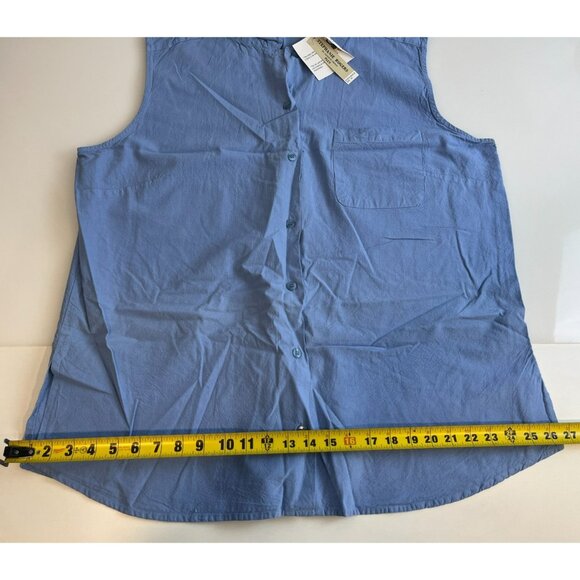 Stephanie Rogers by Fashion Trend Plus Women's Button Down Tank Top Size 3X - Picture 9 of 11